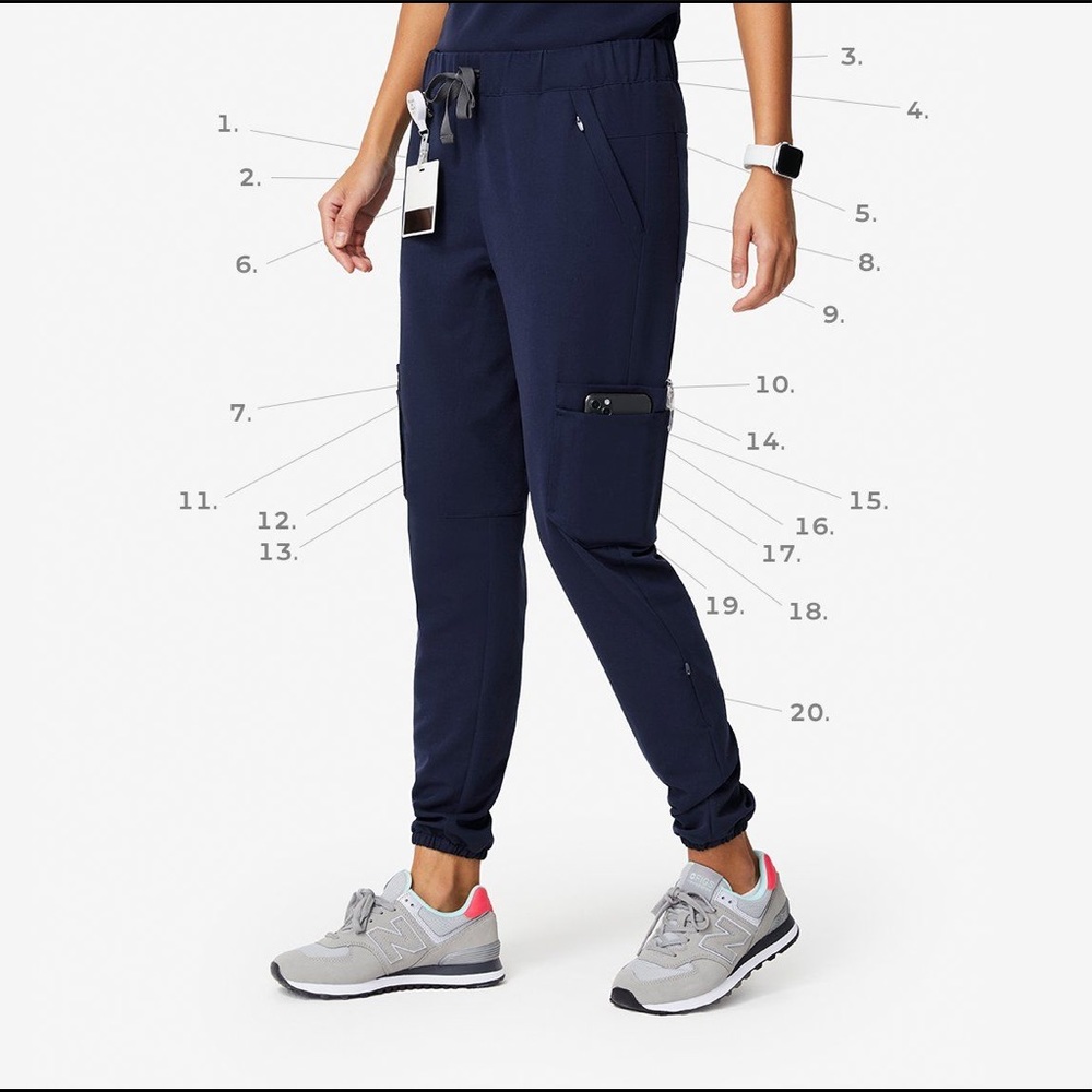 Figs 20 Pocket High Waisted Joggers